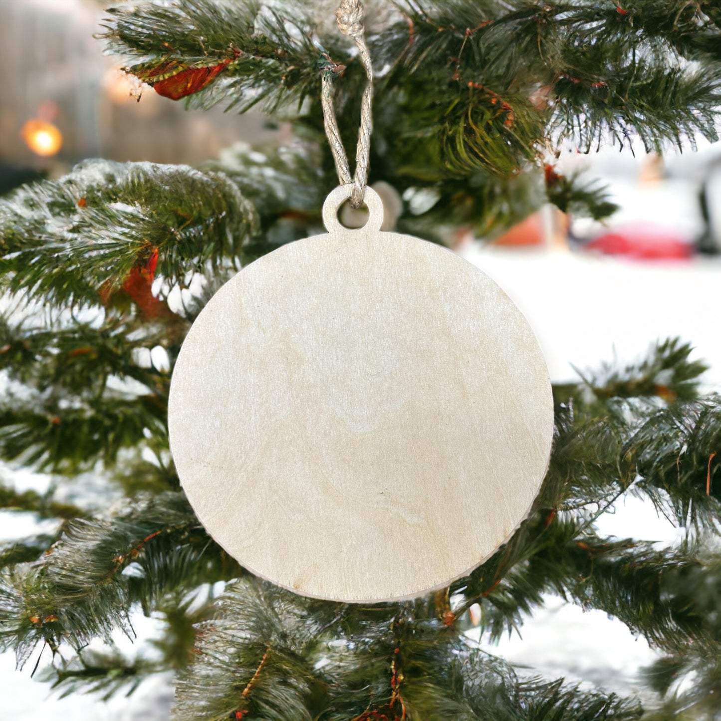 Two Deer Wood Ornament