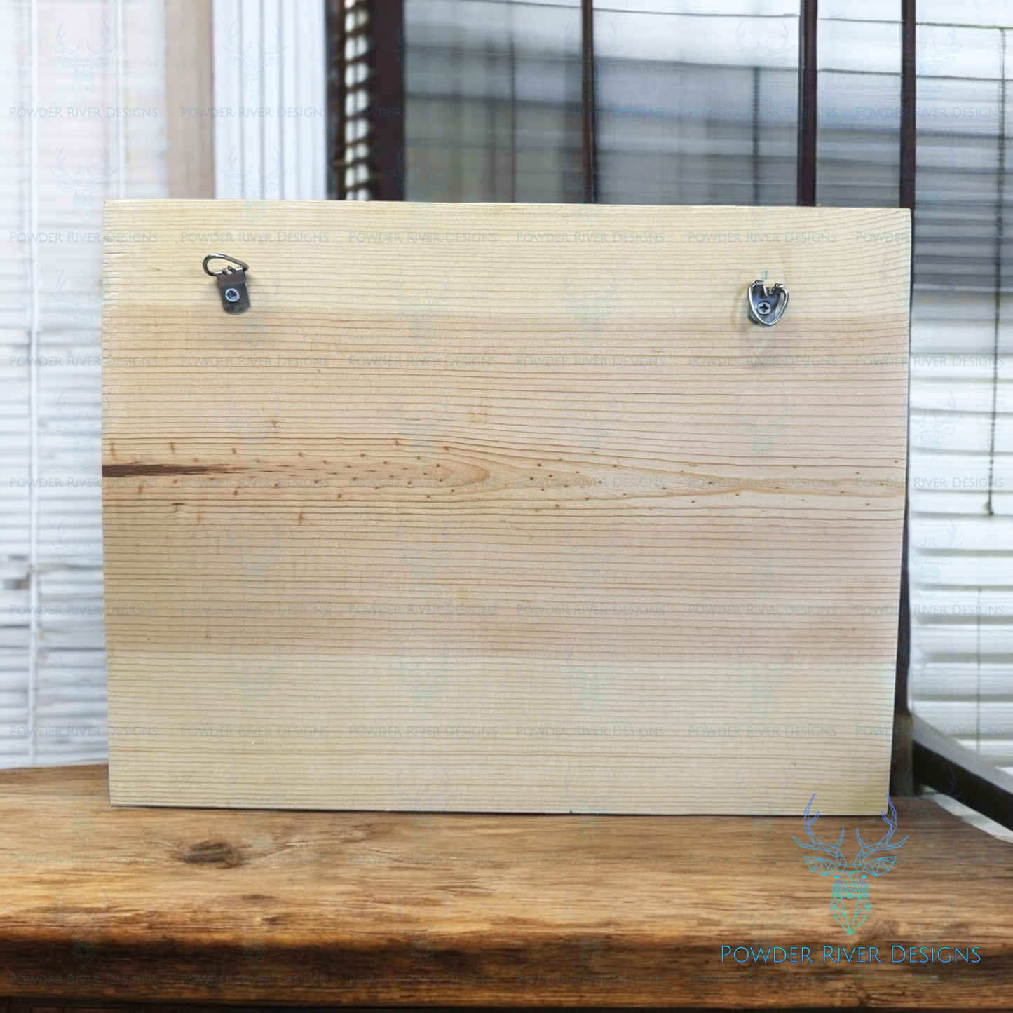 Buck American Flag Wood Sign