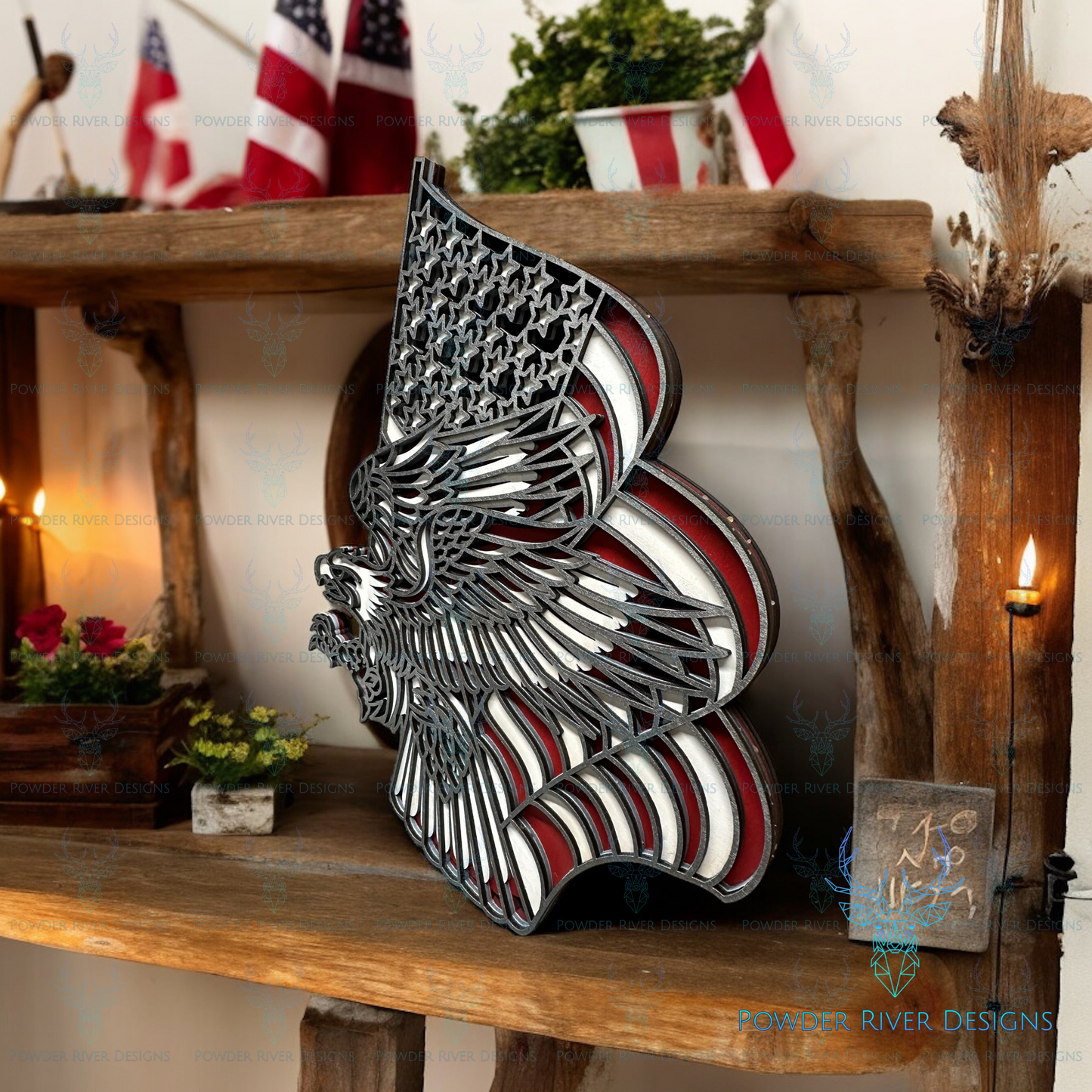 Layered Flying Eagle