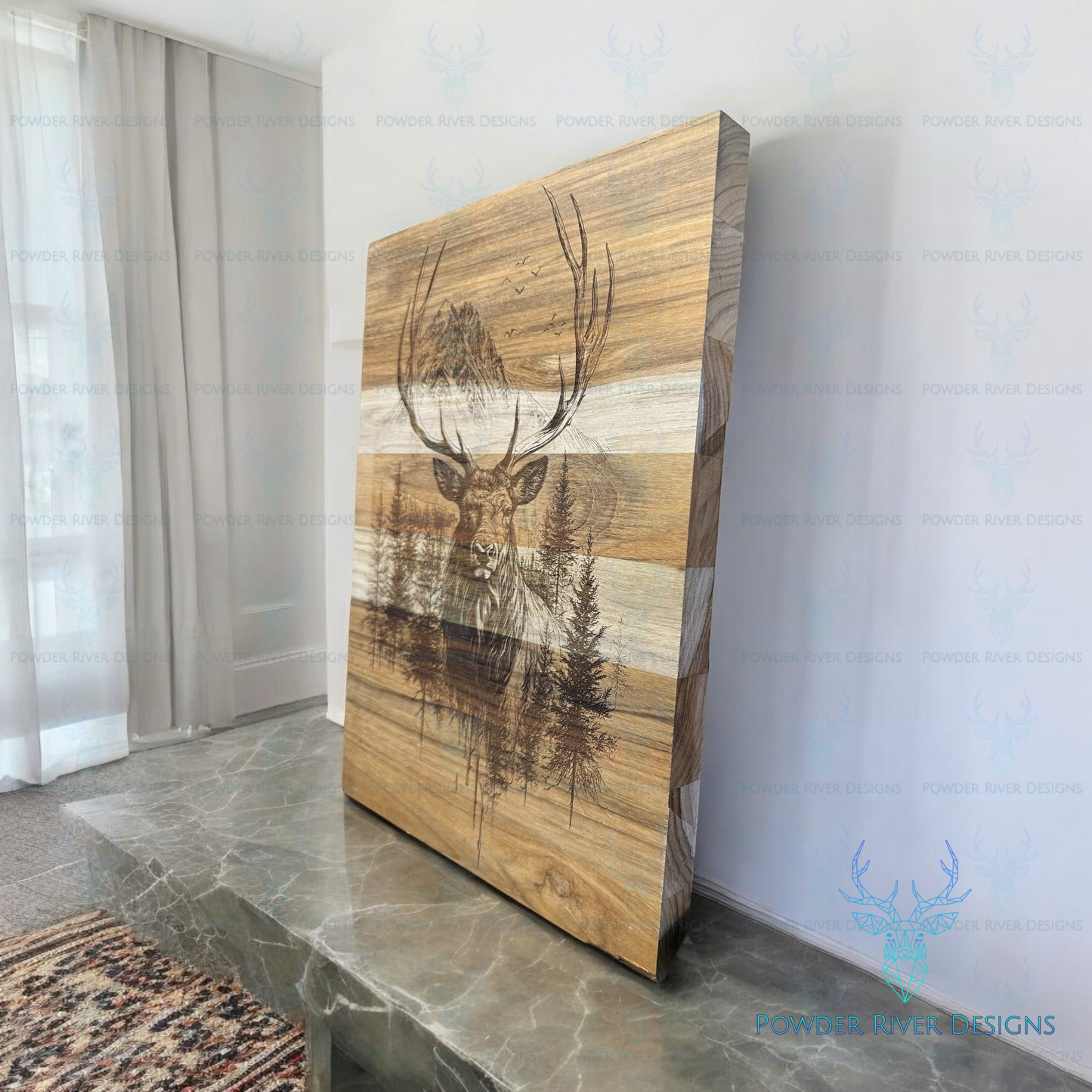 Elk Teak Wood Charcuterie Board