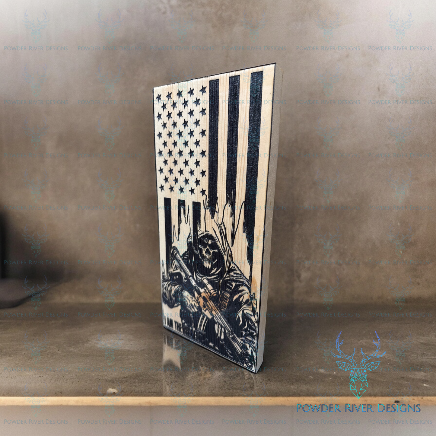 Reaper Wood American Flag