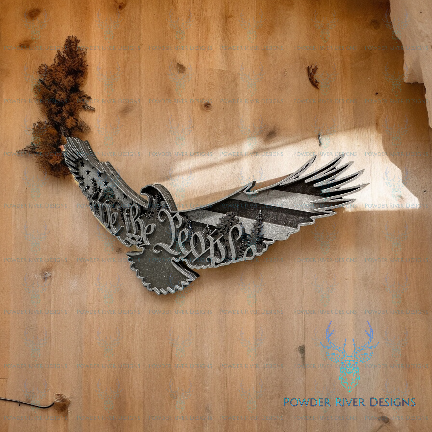 We the People Layered Eagle