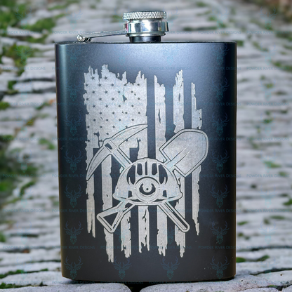 Patriotic Mine Flask