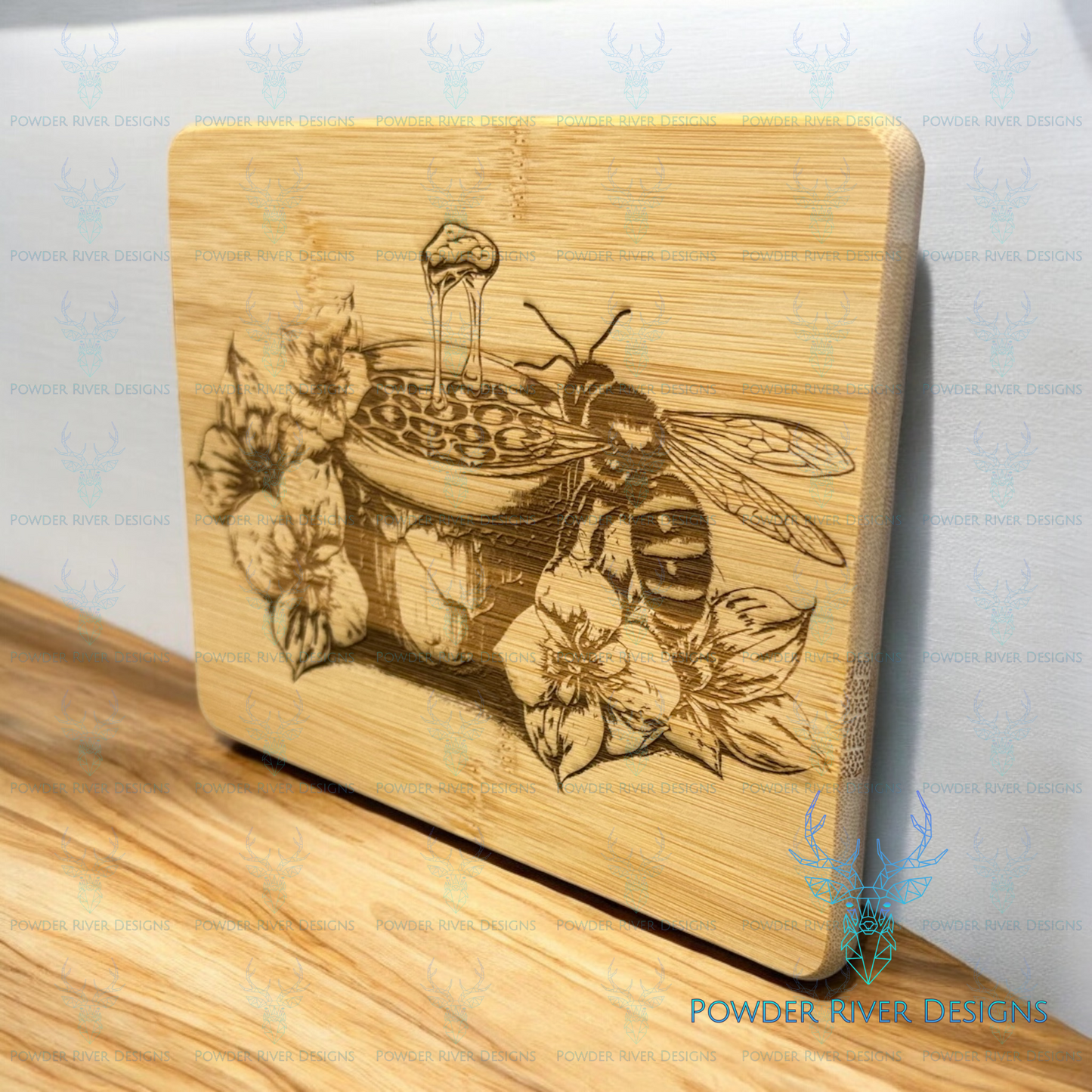 Honey Bee Bamboo Cutting Board