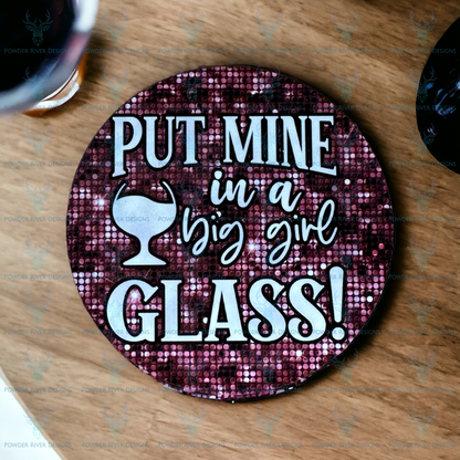 Big Girl Glass Sub Coaster