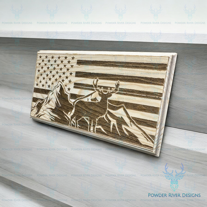 Buck Scenery Flag Wall Decor