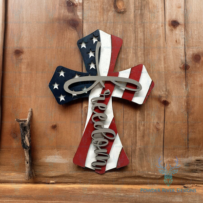 Freedom Patriotic Wall Cross