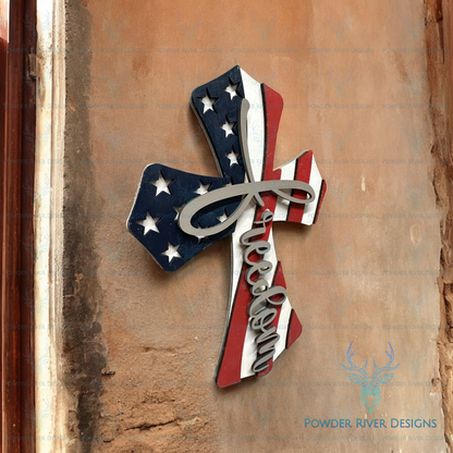 Freedom Patriotic Wall Cross