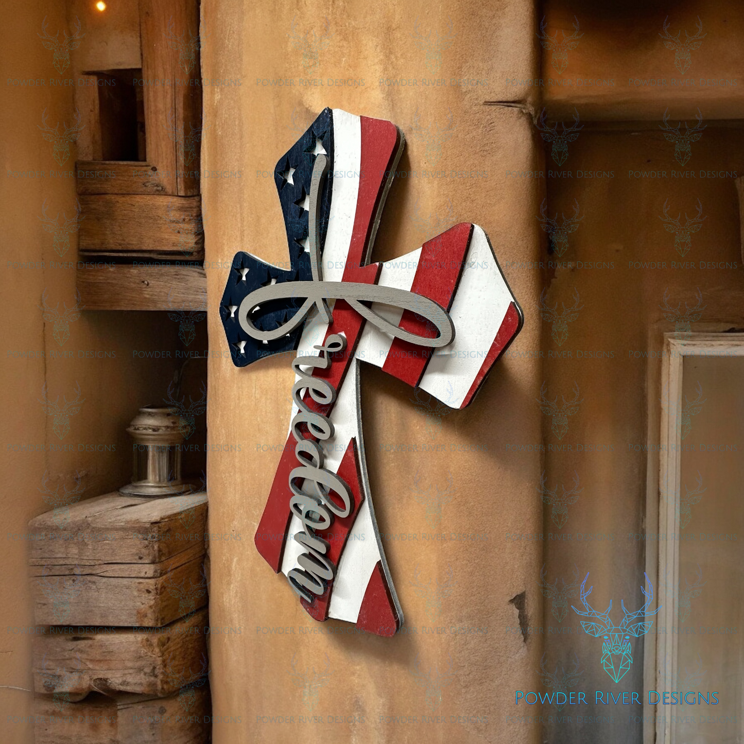 Freedom Patriotic Wall Cross