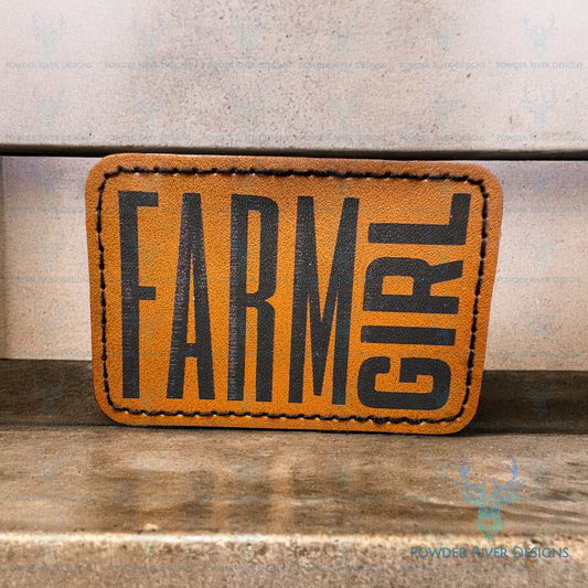 Farm Girl Custom Hat with Leatherette Patch