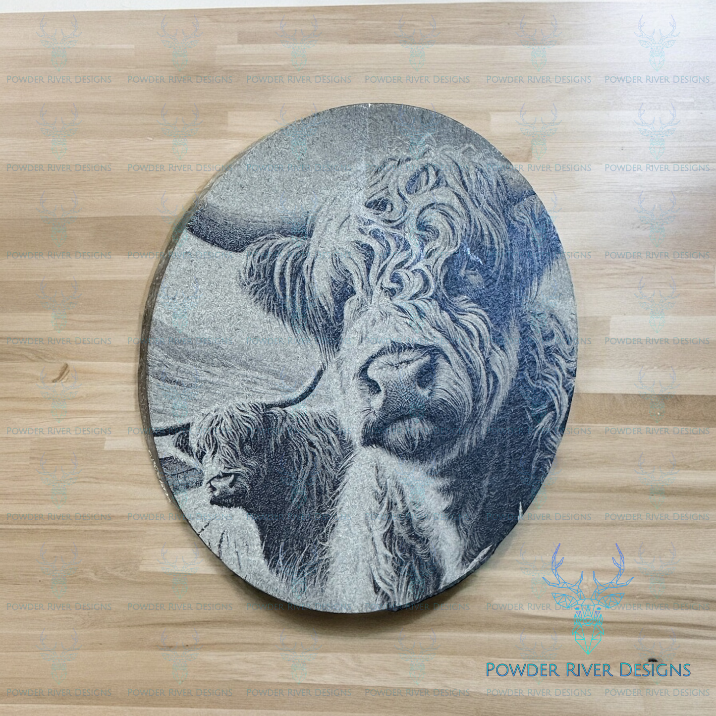 Highland Cow 4 Piece Coaster Set