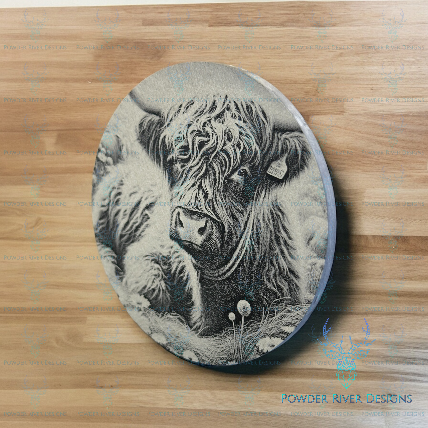 Highland Cow 4 Piece Coaster Set