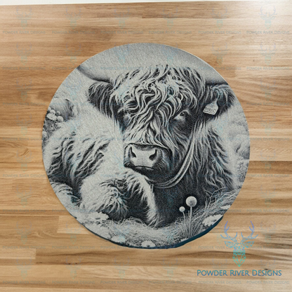 Highland Cow 4 Piece Coaster Set