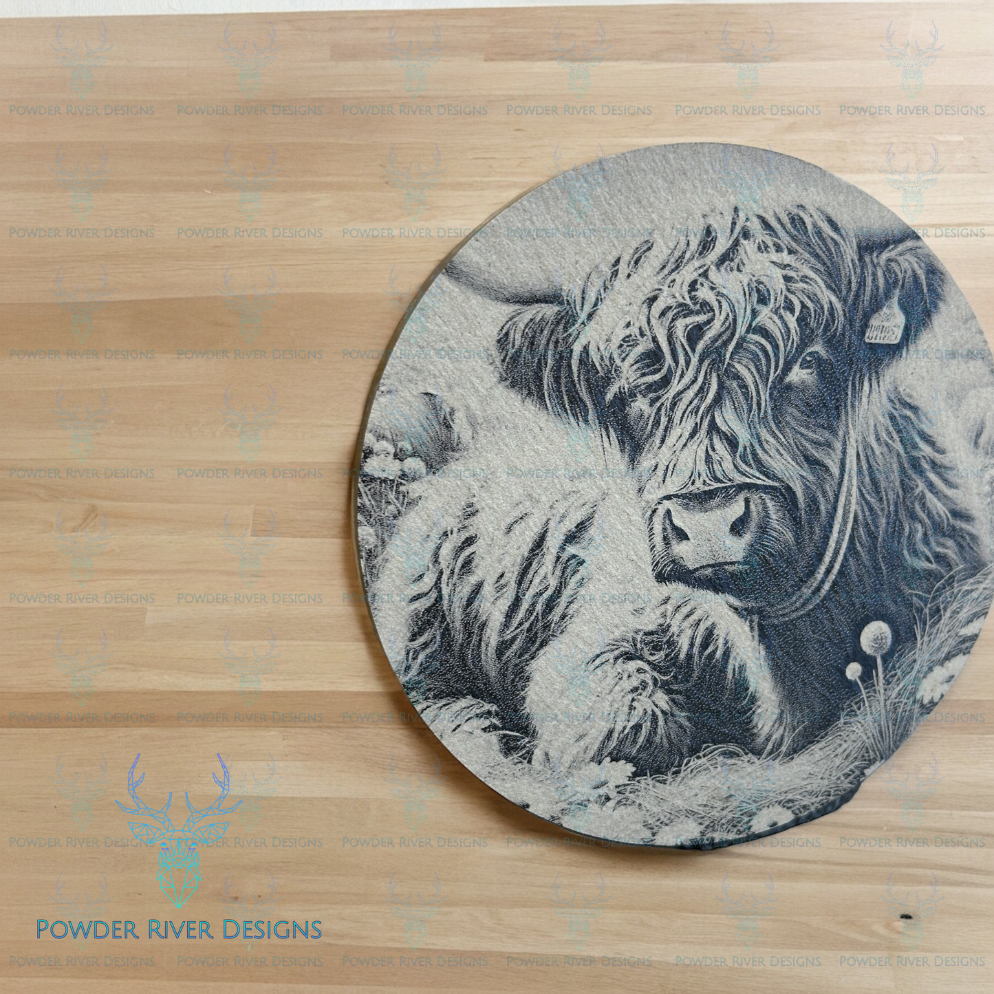 Highland Cow 4 Piece Coaster Set