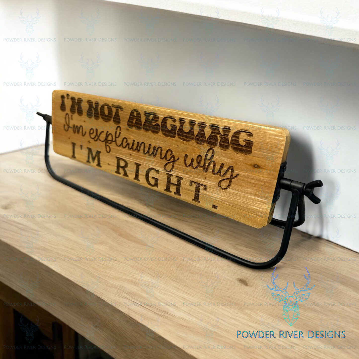 Office Flip "I'm not Arguing" Sign