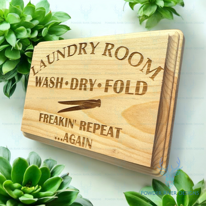 Laundry Room Wood Sign