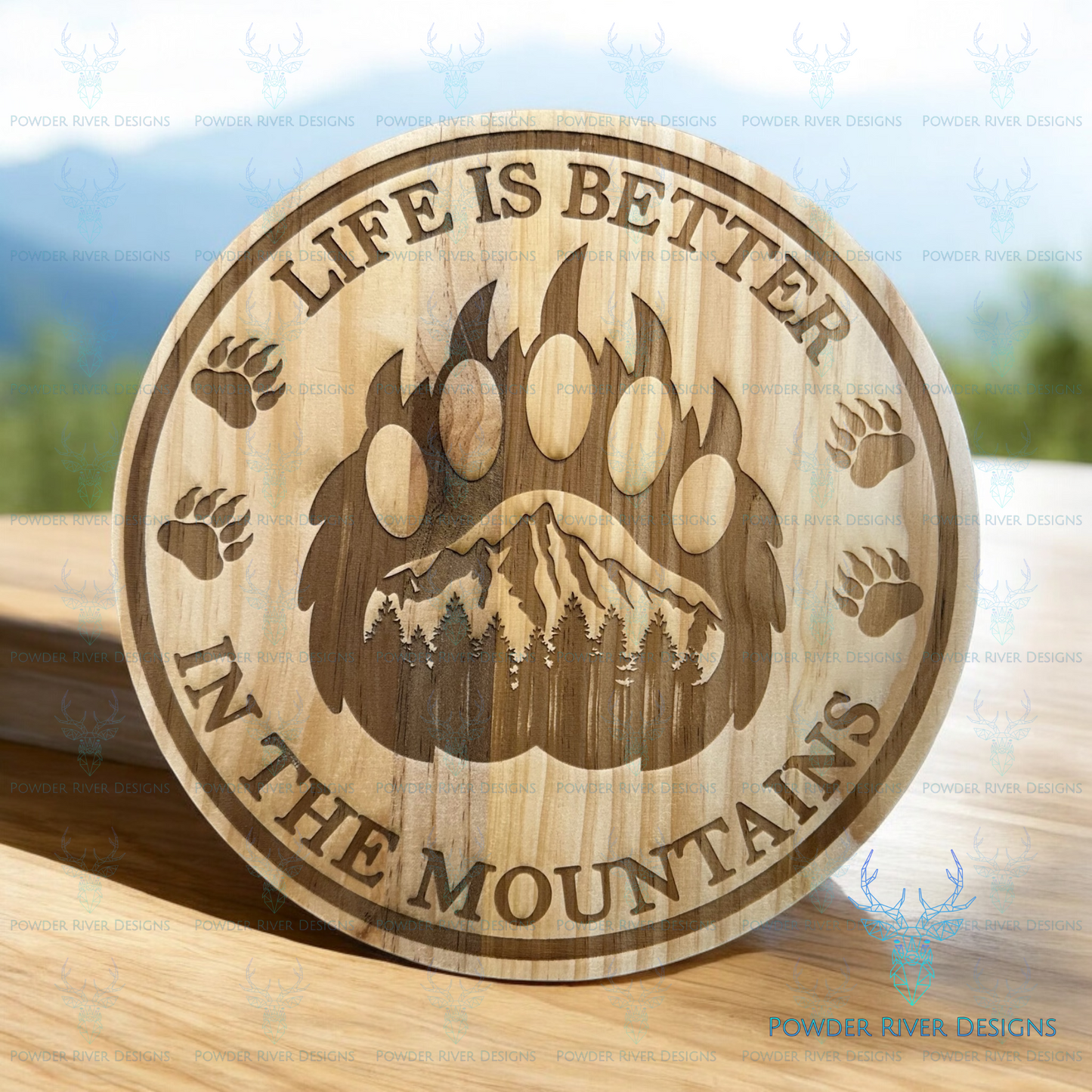 Life is Better in the Woods Wood Sign