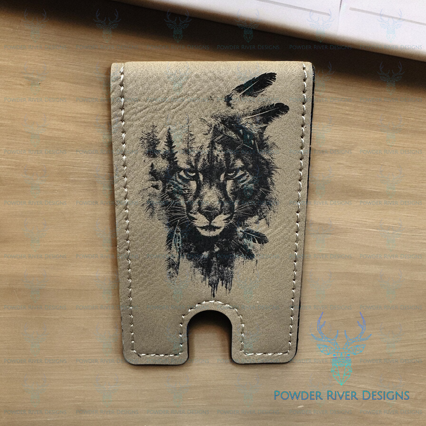 Native American Design Mountain Lion Money Clip