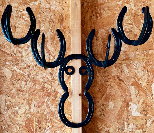 Horseshoe Moose Coat Hanger