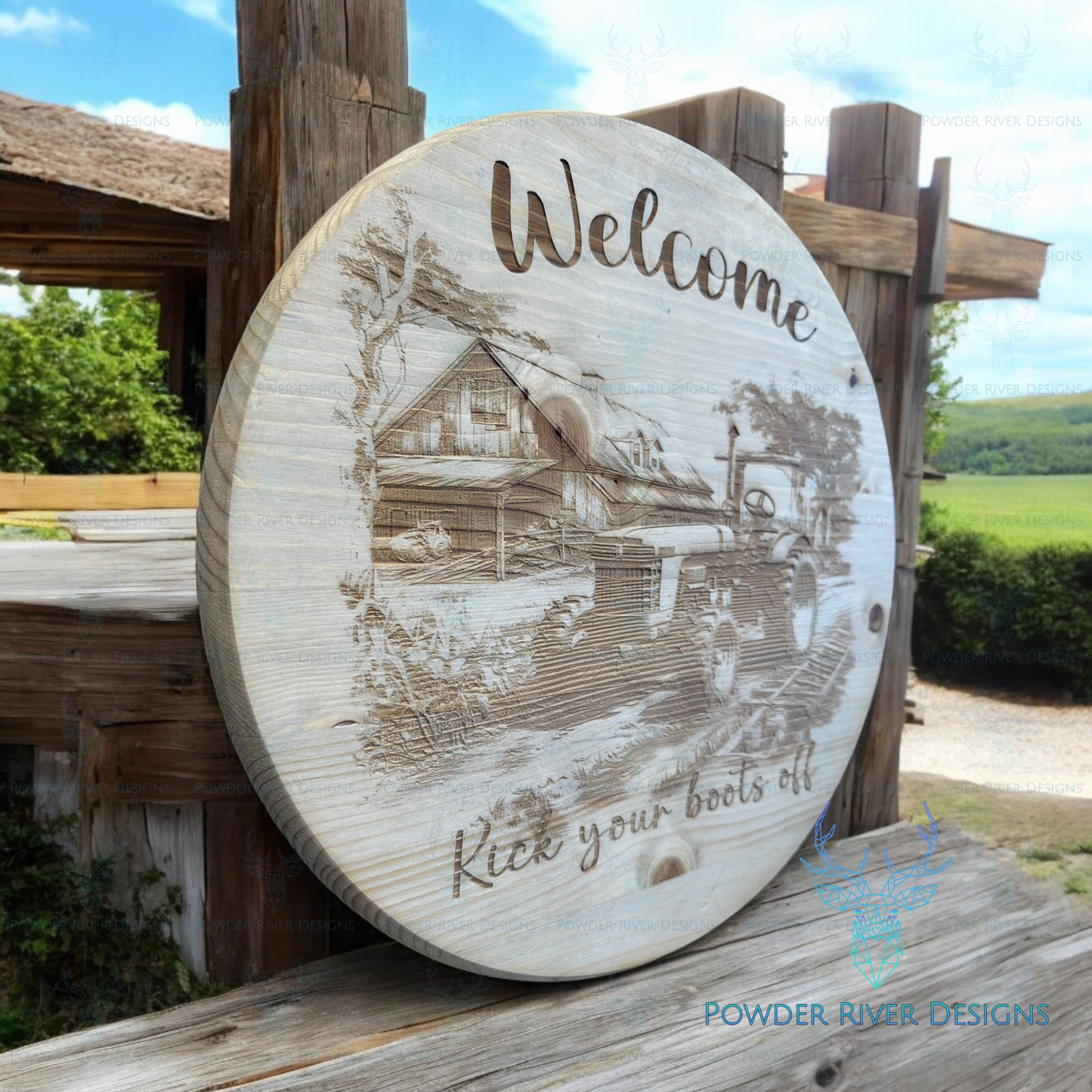 Tractor Welcome Sign