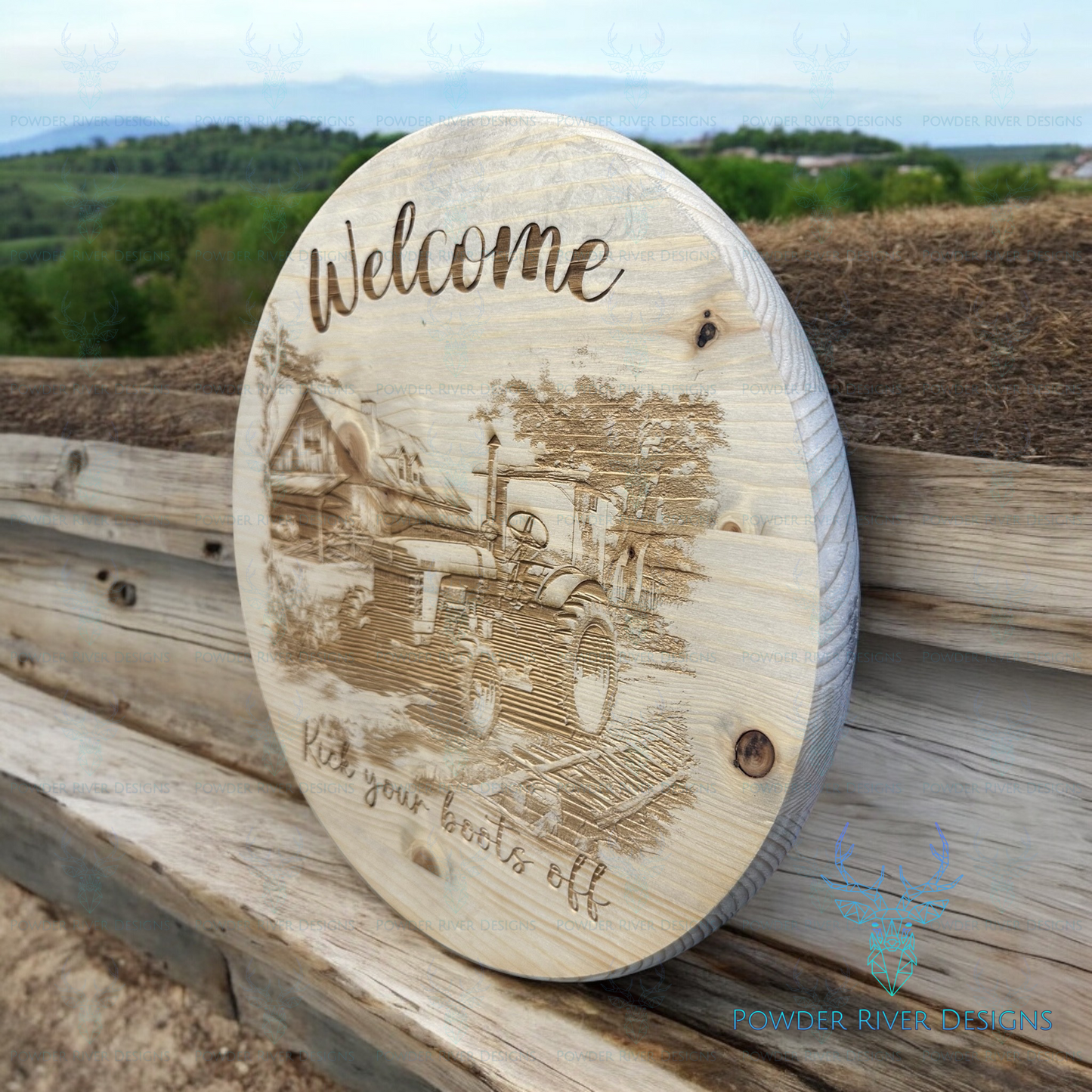 Tractor Welcome Sign