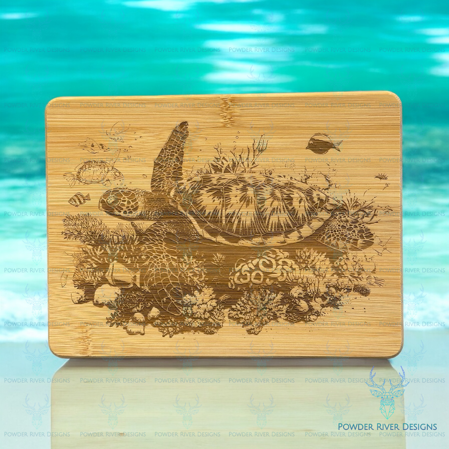 Sea Turtle Bamboo Cutting Board