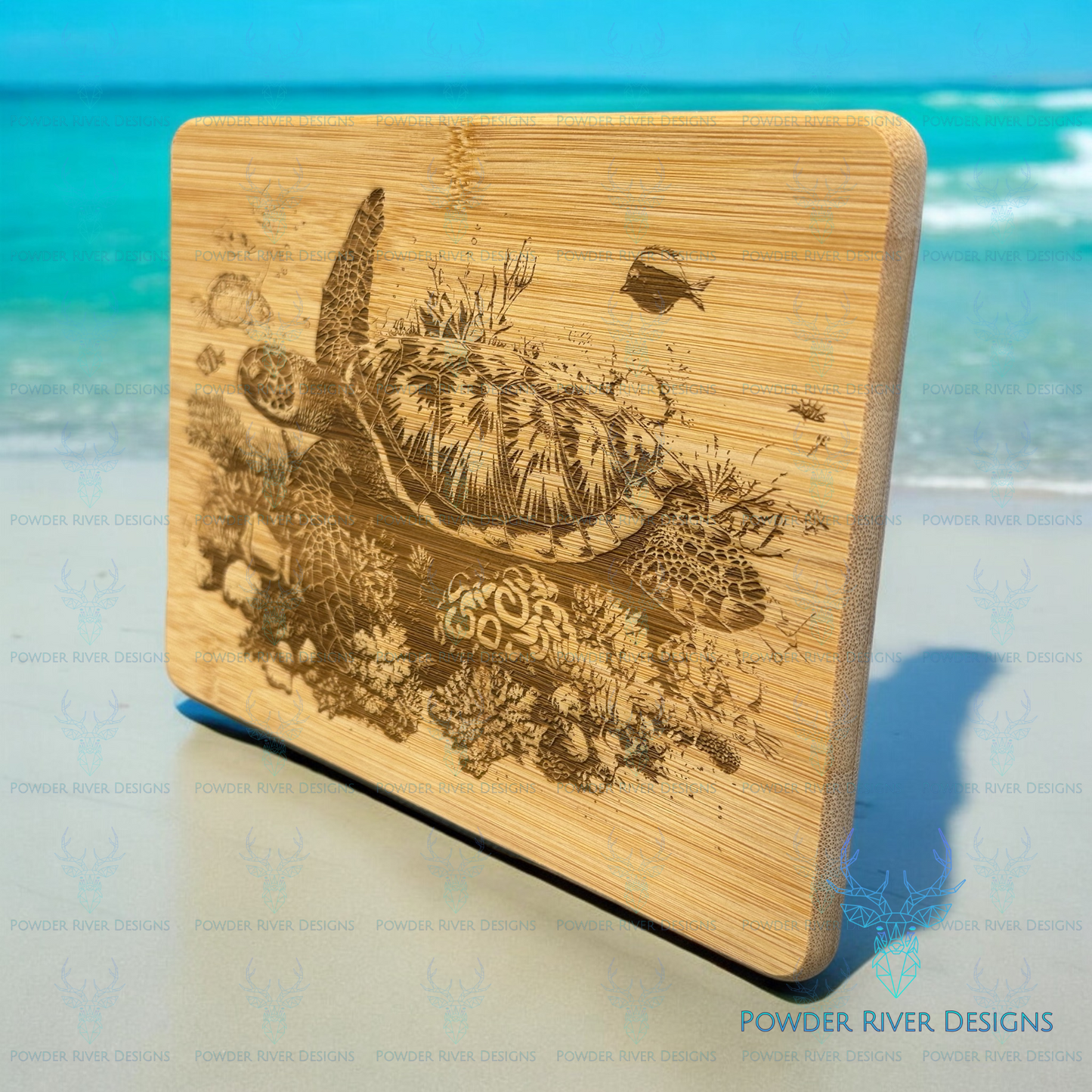 Sea Turtle Bamboo Cutting Board